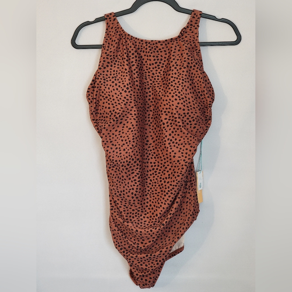 NWT Kona Sol One Piece Animal Print Swimsuit Size 16